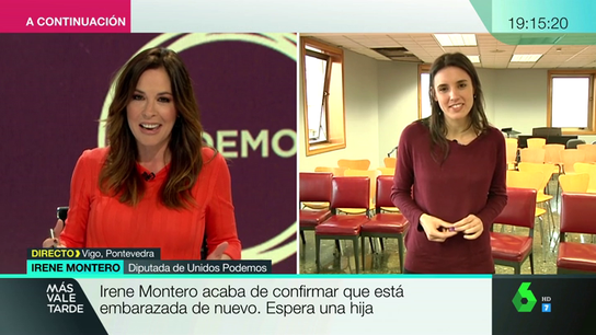 Irene Montero: "Tengo tres poderosas razones para mejorar la sociedad"